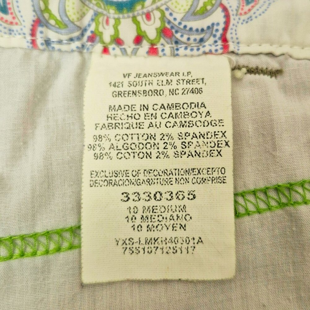 Vintage Lee Just Below The Waist Light Green Capri Pants, Stretch, Women's 10M - Picture 11 of 11